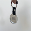 quote leather keychain