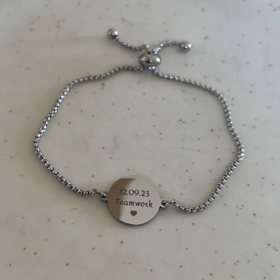circle text bracelet