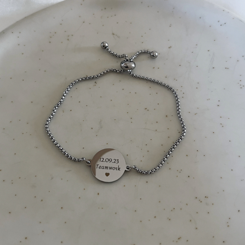circle text bracelet
