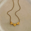 little hearts text necklace